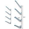 StoreYourBoard Metal Surfboard Storage Rack, 4 Surf Adjustable Home Wall Mount view 4