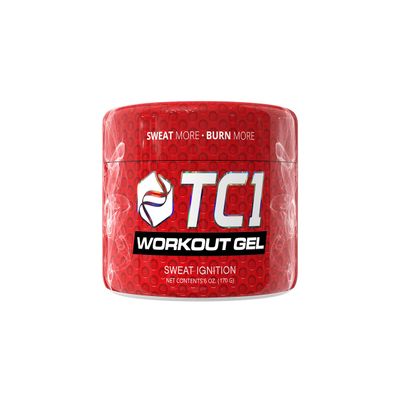 TC1 Sweat Ignition Workout Gel, Topical Thermogenic with Capsaicin, 6 oz Jar