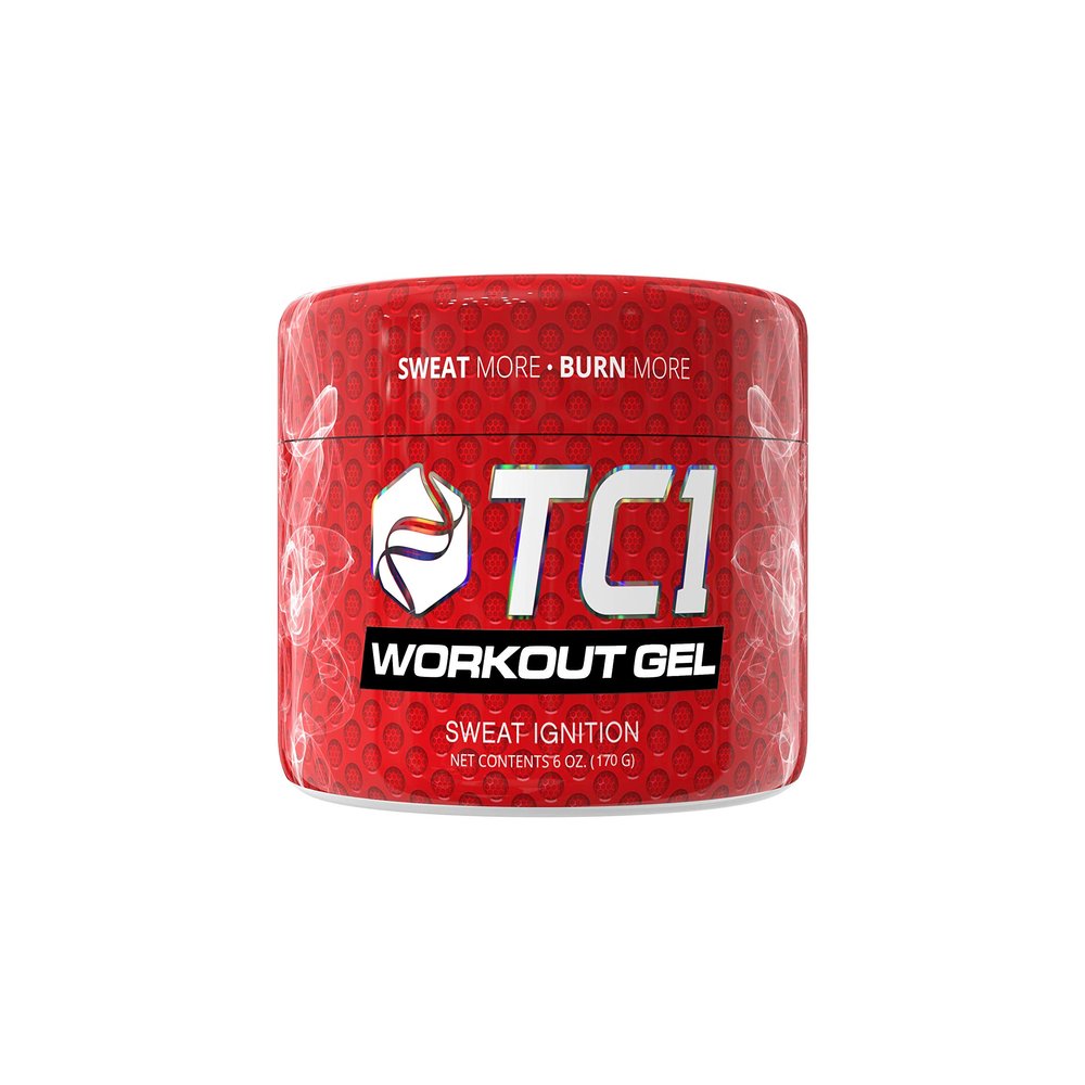 TC1 Sweat Ignition Workout Gel, Topical Thermogenic with Capsaicin, 6 oz Jar