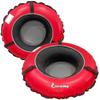Pack of Two Bradley Heavy Duty Tubes for Floating The River; Whitewater Water Tube; Rubber Inner Tube with Cover for River Floating; Linking Tandem River Tubes; River raft Tube Red view 1