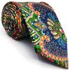 S&W SHLAX&WING Ties for Men Green Orange Extra Long Luxury Necktie view 1
