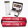 Crossover Symmetry Hip & Core System - Loop Resistance Home Workout Bands to Stretch and Strengthen Legs, Butt, HIPS, Thighs and Glutes, Includes Online Exercise & Training Guide, Red/Medium view 2