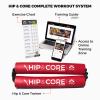 Crossover Symmetry Hip & Core System - Loop Resistance Home Workout Bands to Stretch and Strengthen Legs, Butt, HIPS, Thighs and Glutes, Includes Online Exercise & Training Guide, Red/Medium view 3
