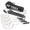 YONEX 4 Player Badminton Set, Black/ali, one Size, K-REY-YXR150 view 1