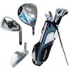 Precise Deluxe Women's Petite Complete Set (Blue), Graphite Hybrids with Steel Irons, Right Hand, Regular view 1