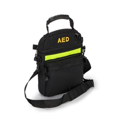 Jipemtra First Aid Bag AED Medical 1st Aid Empty Rescue Defibrillator First Responder Bags for Emergency Critical Healthcare Protection (Bag Only) (Black)