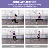 GYMAX Ballet Barre, Portable Pilates Barre Freestanding with Double Dance Bar Stable Construction, for Dancing Stretching Ballet (Purple) view 2
