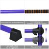 GYMAX Ballet Barre, Portable Pilates Barre Freestanding with Double Dance Bar Stable Construction, for Dancing Stretching Ballet (Purple) view 3
