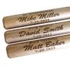 My Personal Memories, Custom Personalized Mini Baseball Bat - Ring Bearer Groomsmen - Monogrammed and Engraved view 1