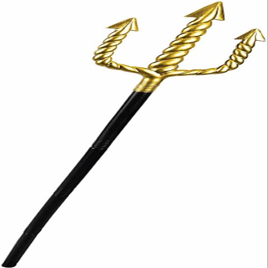 Rubies Gold Neptune Trident Costume Accessory for Adults, Men's One Size
