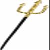 Rubies Gold Neptune Trident Costume Accessory for Adults, Men's One Size view 1