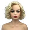 Aimole Women Short Curly Wig Synthetic Hair Cosplay Costume Halloween Party Daily Everyday Wear Wig Heat Resistant (613E) view 1