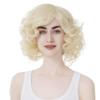 Aimole Women Short Curly Wig Synthetic Hair Cosplay Costume Halloween Party Daily Everyday Wear Wig Heat Resistant (613E) view 2