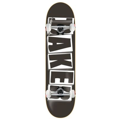 Baker Skateboard Complete Logo Black/White 8.25" Raw Trucks Assembled