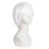MapofBeauty Men's Short Straight Fashion Cosplay Costume Wig (White) view 2