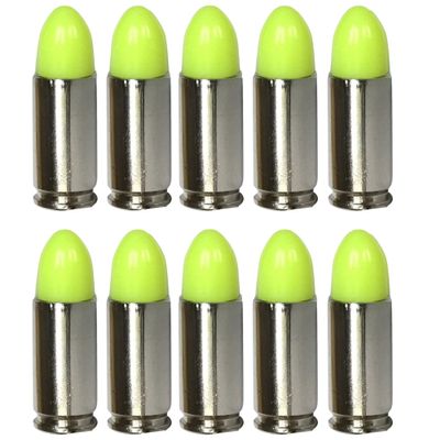 ST Action Pro 9mm Dummy Rounds 10 Pack Inert Training Ammunition for Dry Fire, Malfunction Drills & Classroom Use  Nickel Casing, UV Reactive, Veteran-Owned, Assembled in USA  Safe & Reusable