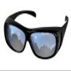 LensCovers Large Slim Polarized Wraparound Sunglasses | Wear Over Sunglasses to Cover Eyeglasses or Prescription Glasses | Black Frame Reflective Lens| Fitover for Glasses up to 5 11/16'' X 1 7/8'' view 1