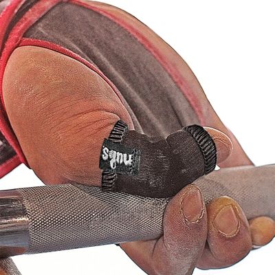 JerkFit Nubs Thumb Sleeves Protector for Hook Grip (Black, Medium) - Reusable Thumb Sleeve to Prevent Calluses, Blisters, Tears - for Olympic Weightlifting, Powerlifting, Gymnastics, Workouts
