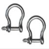 US Stainless 2 Pieces Stainless Steel 316 Forged Bow Shackle 5/16" (8mm) Marine Grade view 1