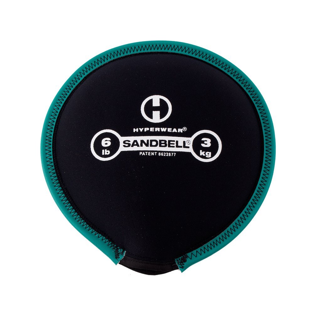 HYPERWEAR SandBell Soft Sandbag Weight  Pre-Filled (6 lb  Green)