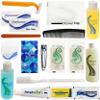 Moda West 24 Kits - Bulk Case of Wholesale 19-Piece Hygiene & Toiletry Kit for Men, Women, Travel, Charity, Homeless Shelters, Bathroom Personal Care Essentials for Donation, Emergency, Hotels & More view 1