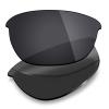Mryok 4 Pair Polarized Replacement Lenses for Oakley Half Jacket 2.0 Sunglass - Stealth Black/Fire Red/Ice Blue/Silver Titanium view 2