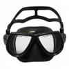 Scuba Choice Black Dive Mask  Low Volume for Scuba Diving, Spearfishing & Free Diving, Tempered Glass Lenses, Adjustable Strap, Perfect for Narrow Faces, 4-3/4" Silicone Skirt view 1