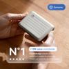 GON -DESIGNS- Aluminum card holder with metal lock, RFID protection against fraud and demagnetization, compact wallet, Smart Case OSLO model (Aluminum Silver) view 3