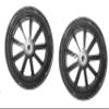 HEALTHLINE Health Line Products Walker Rollator Replacement 6" Wheels 9 Spoke Black (Front 2) view 1