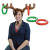 Beistle Inflatable Reindeer Ring Toss, 27" and 7.25", Brown/Red/Green view 1