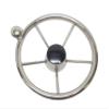 Pactrade Marine Destroyer 11" S.S Steering Wheel Control Knob Black Cap 5 Spoke view 1