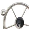 Pactrade Marine Destroyer 11" S.S Steering Wheel Control Knob Black Cap 5 Spoke view 4