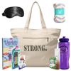 Blessings Bridge Cancer Care Gifts for Women - Chemo Care Package with Fuzzy Socks, Puzzle Book, Sleep Mask & Tote for Encouragement, Thoughtful Get Well Gifts for Women Picked by a Cancer Survivor view 1