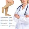 4XL Extra Wide Calf Compression Socks for Women Men 20-32 mmHg Knee High Plus Size view 2