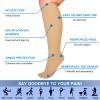 4XL Extra Wide Calf Compression Socks for Women Men 20-32 mmHg Knee High Plus Size view 3
