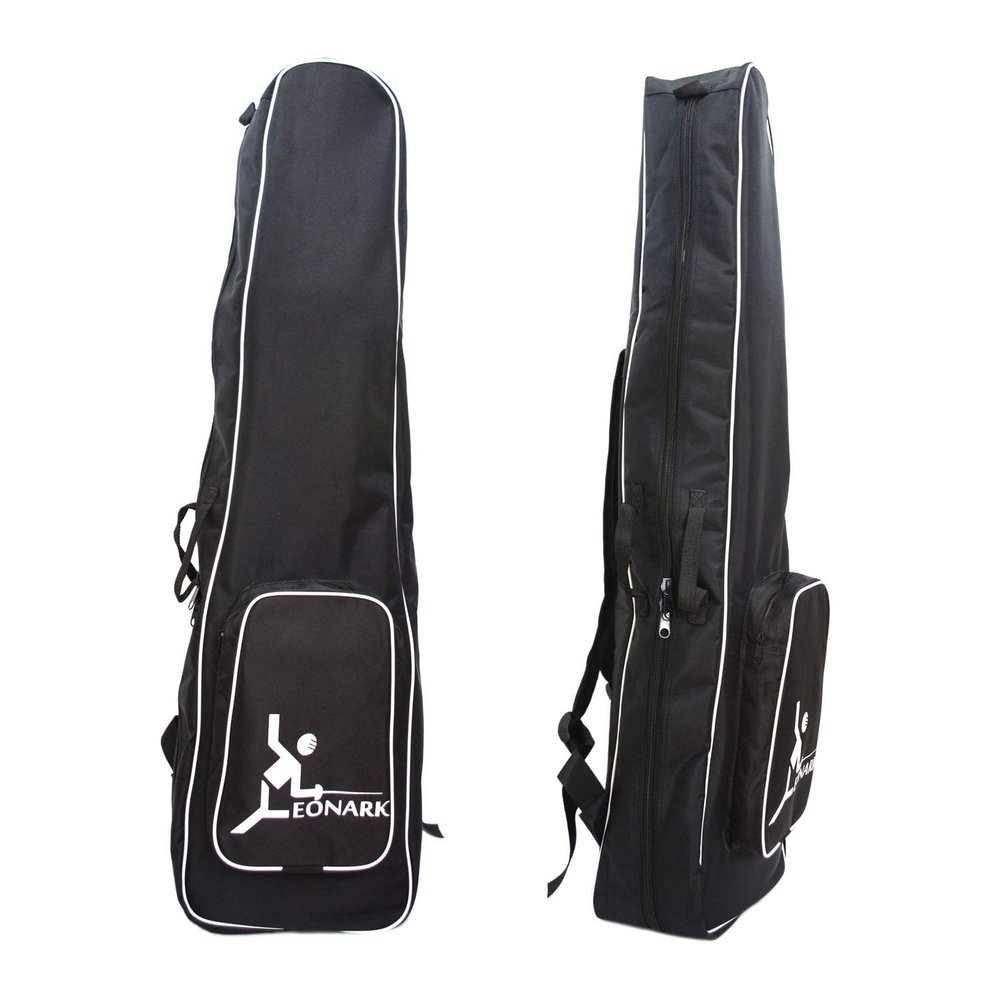 LEONARK Fencing Bag for Epee Saber and Foil - Portable Backpack for Fencing Sword Suit and Mask - Storage Bag for Both Adult and Child Fencers (Black A)