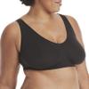 Hanes Women's Cozy Seamless Wire Free Bra, Black, Large view 2