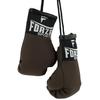 Forza Sports 3.5" Lace Up Mini Boxing Gloves, Realistic Design and Miniature Training Glove Detail Looks Great Hanging on a Car Rearview Mirror, Gym Bag, and Backpack view 3