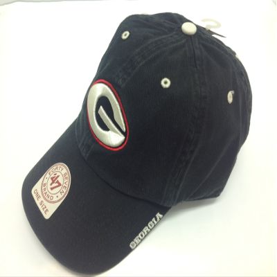 NCAA Georgia Bulldogs Mens Ice '47 Clean Up Adjustable Hatice Clean Up Adjustable Hat, Black, One Size