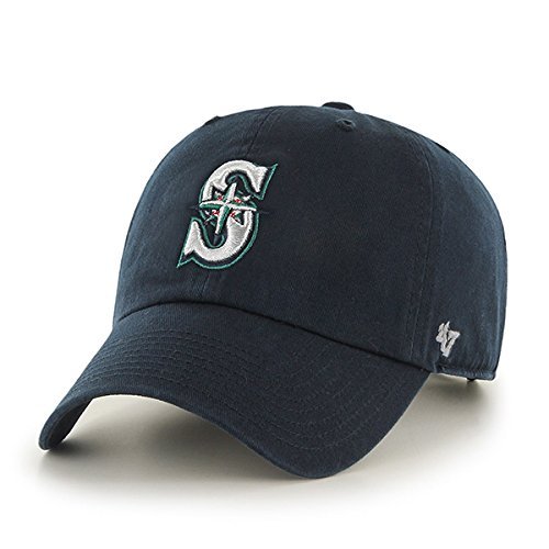 47 MLB Seattle Mariners Brand Navy Basic Logo Clean Up Home Adjustable Hat