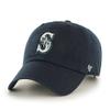 47 MLB Seattle Mariners Brand Navy Basic Logo Clean Up Home Adjustable Hat view 1