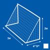 Forza 3m x 2m Replacement Soccer Net [Single or Pair] - Replacement Soccer Nets for 3m x 2m Standard or Straight Back Soccer Goals (Standard 3m x 2m Net, Single) view 2