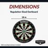 Hathaway Winners Choice 18-in Professional Bristle Dartboard for Adults  Regulation Size Steel Tip Dart Board  Includes Self Healing Sisal Fiber Board, Rotatable Outer Ring & 6 Steel-Tip Darts view 2