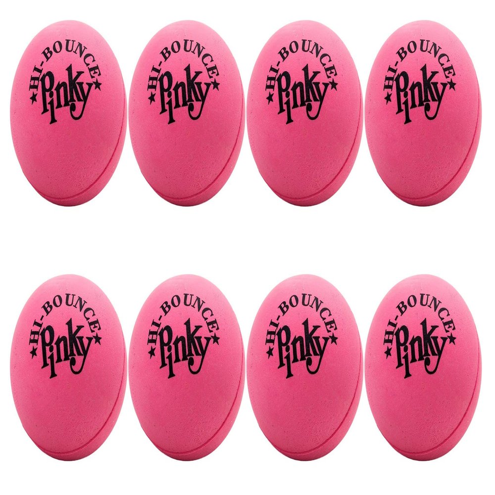 JA-RU Hi-Bounce Pinky Ball (8 Pack) Rubber-Handball Bouncy Balls 976-8A
