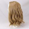 Women's Medium length Light Blonde Curly Cosplay Wig for Move view 3