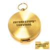FUTURESTEPS Brass Compass - Includes Solid Brass Whistle - New Version - Survival Set - 105 Decibels - Survival Kit - Solid Brass Compass - Carry in Pocket or on Necklace - Two Pieces view 4