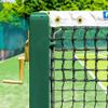Vermont Square Tennis Posts [ITF Regulation] | 76mm Powder Coated Steel  Optional Ground Sockets (Green, Without Ground Sockets) view 3