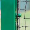 Vermont Square Tennis Posts [ITF Regulation] | 76mm Powder Coated Steel  Optional Ground Sockets (Green, Without Ground Sockets) view 4