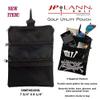 JP Lann Golf Multi-Pocket Tote Hand Bag and Valuables Pouch (Black) view 2