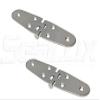 SeaLux Marine Stainless Steel Flush Mount 5-5/8" x 1-1/2" Large Round Side Door Strap Hinges (Pair) view 1